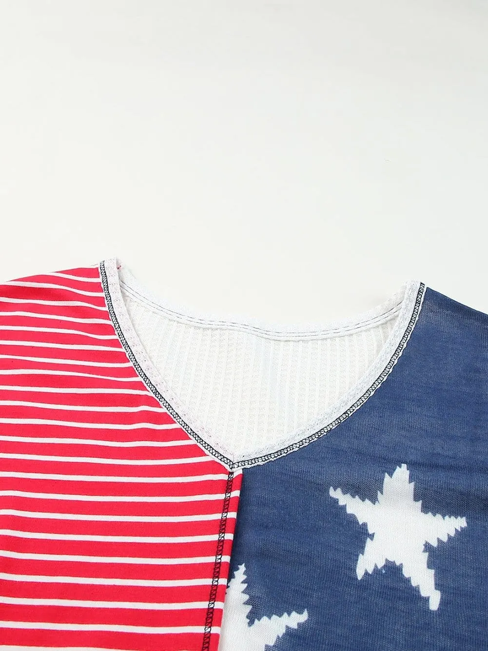 American Flag V-Neck T-Shirt