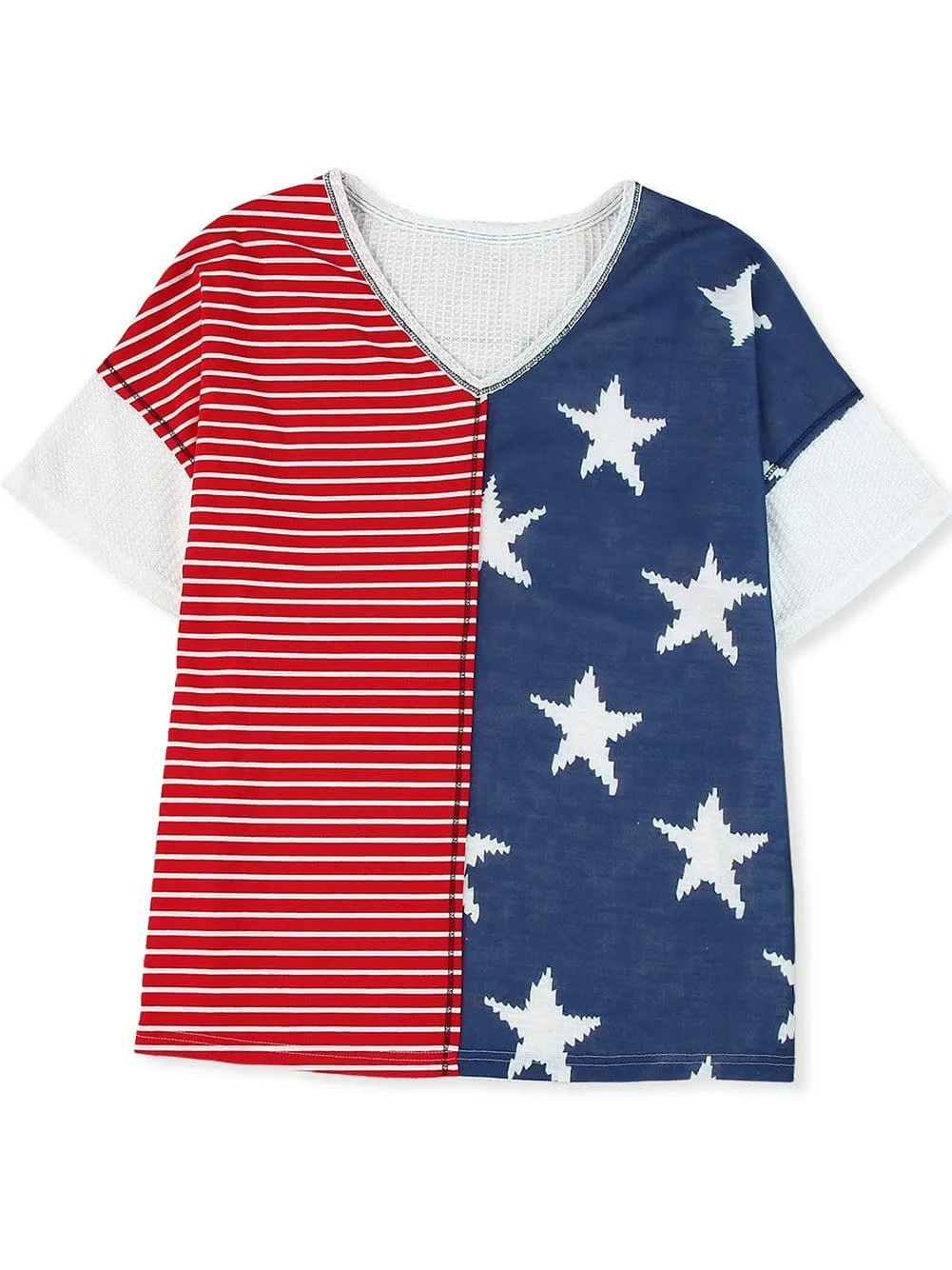 American Flag V-Neck T-Shirt