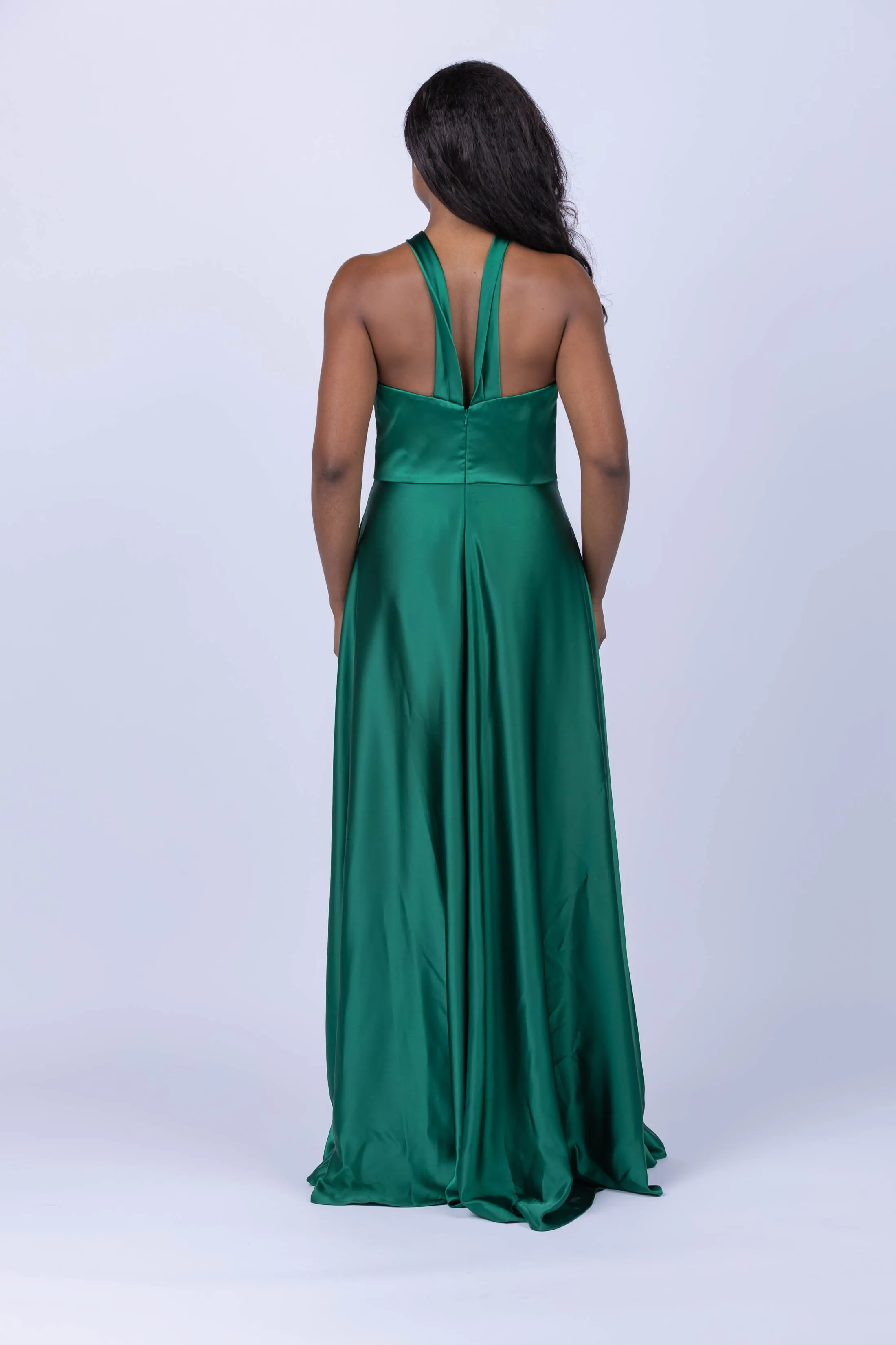 Amsale Dress P615S in Emerald