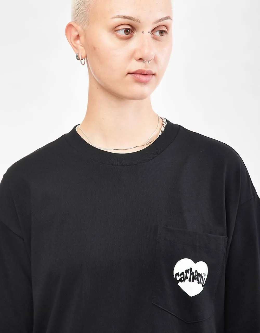 Carhartt WIP S/S Amour Pocket T-Shirt - Black/White