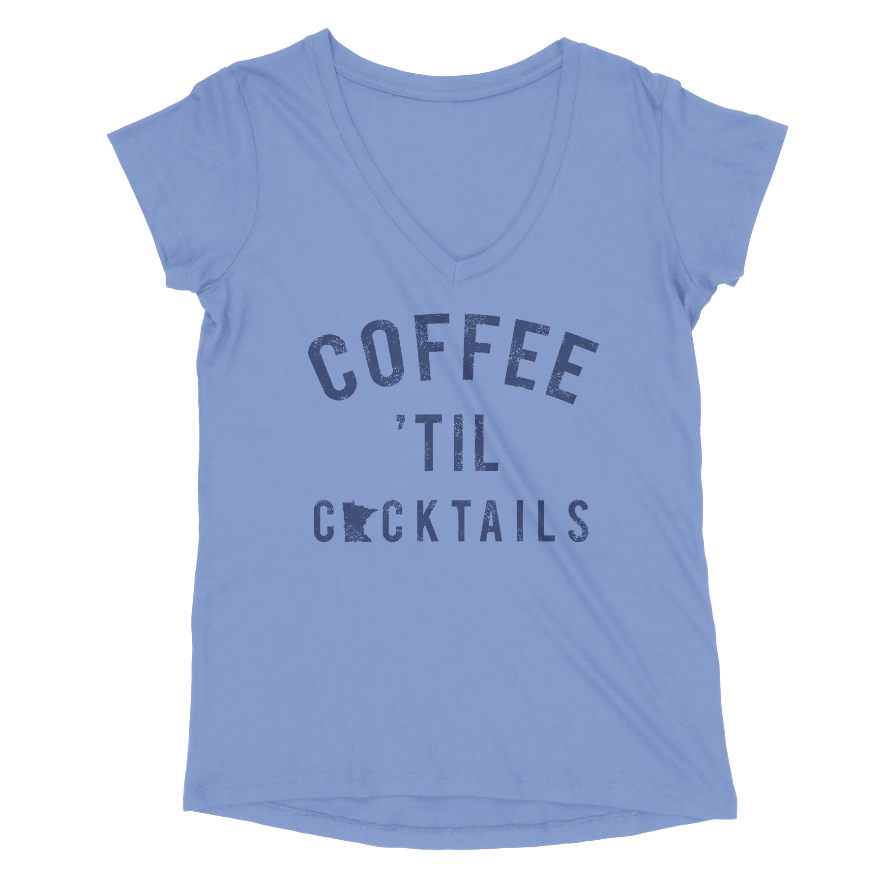 Coffee 'Til Cocktails MN Women’s V-Neck Tee