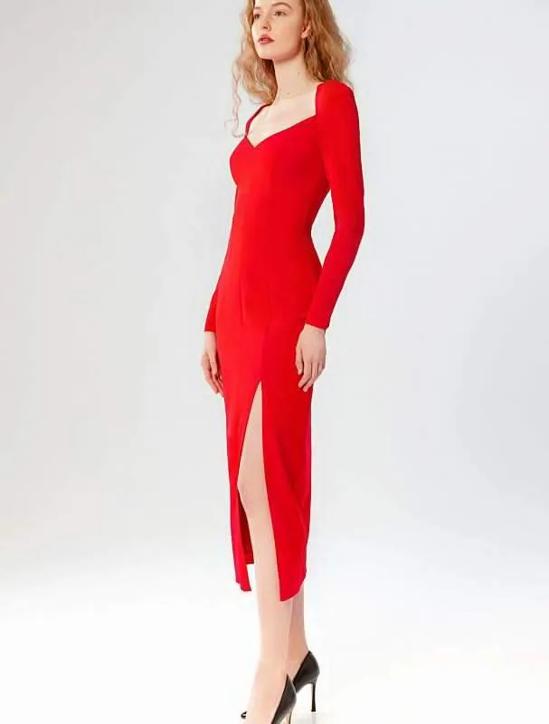 Cottage Red Evening Dress