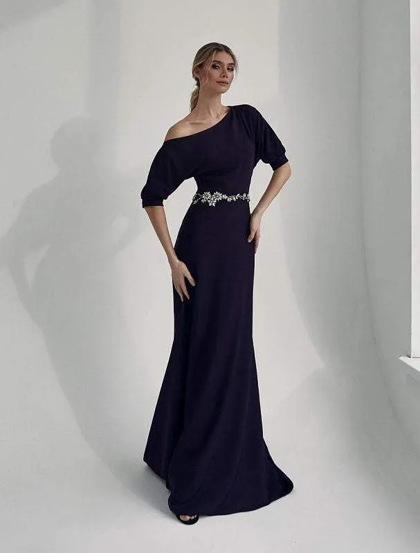 Crest Black Evening Dress