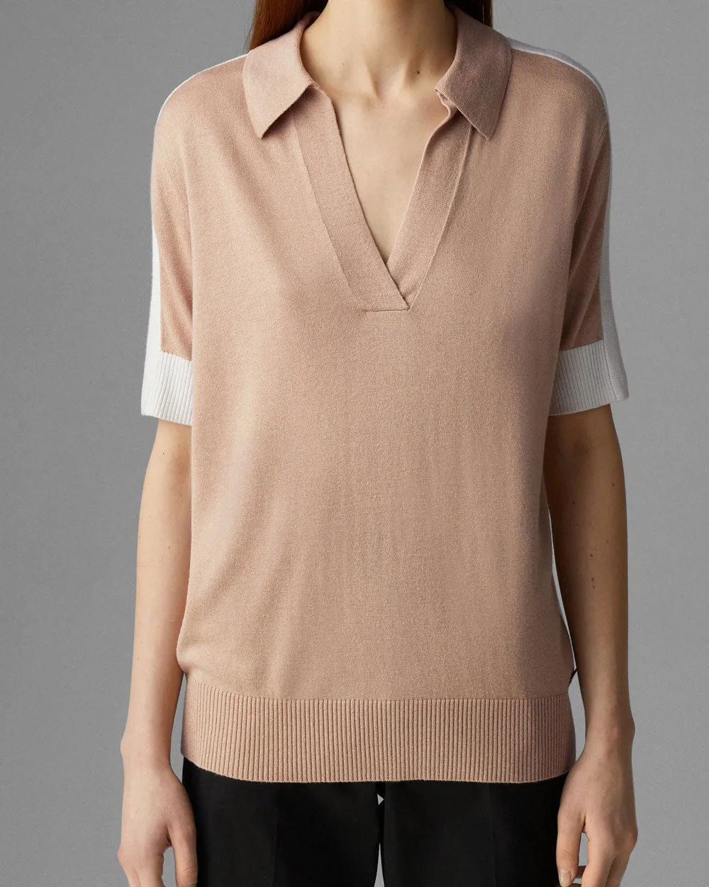Desert Celin Collared Knit Pullover