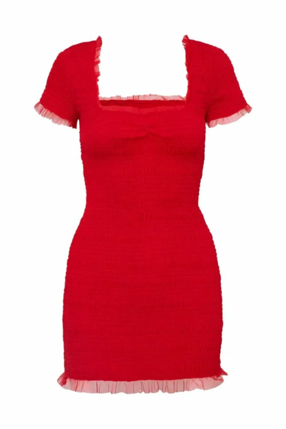 Esca Dress in Crimson Red