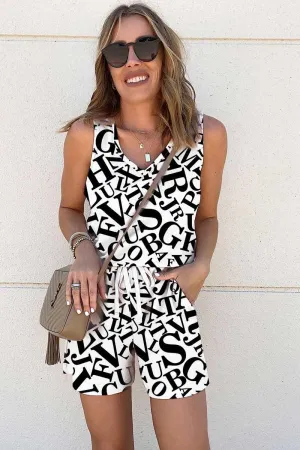 HUO1030 Printed Multicolor Romper