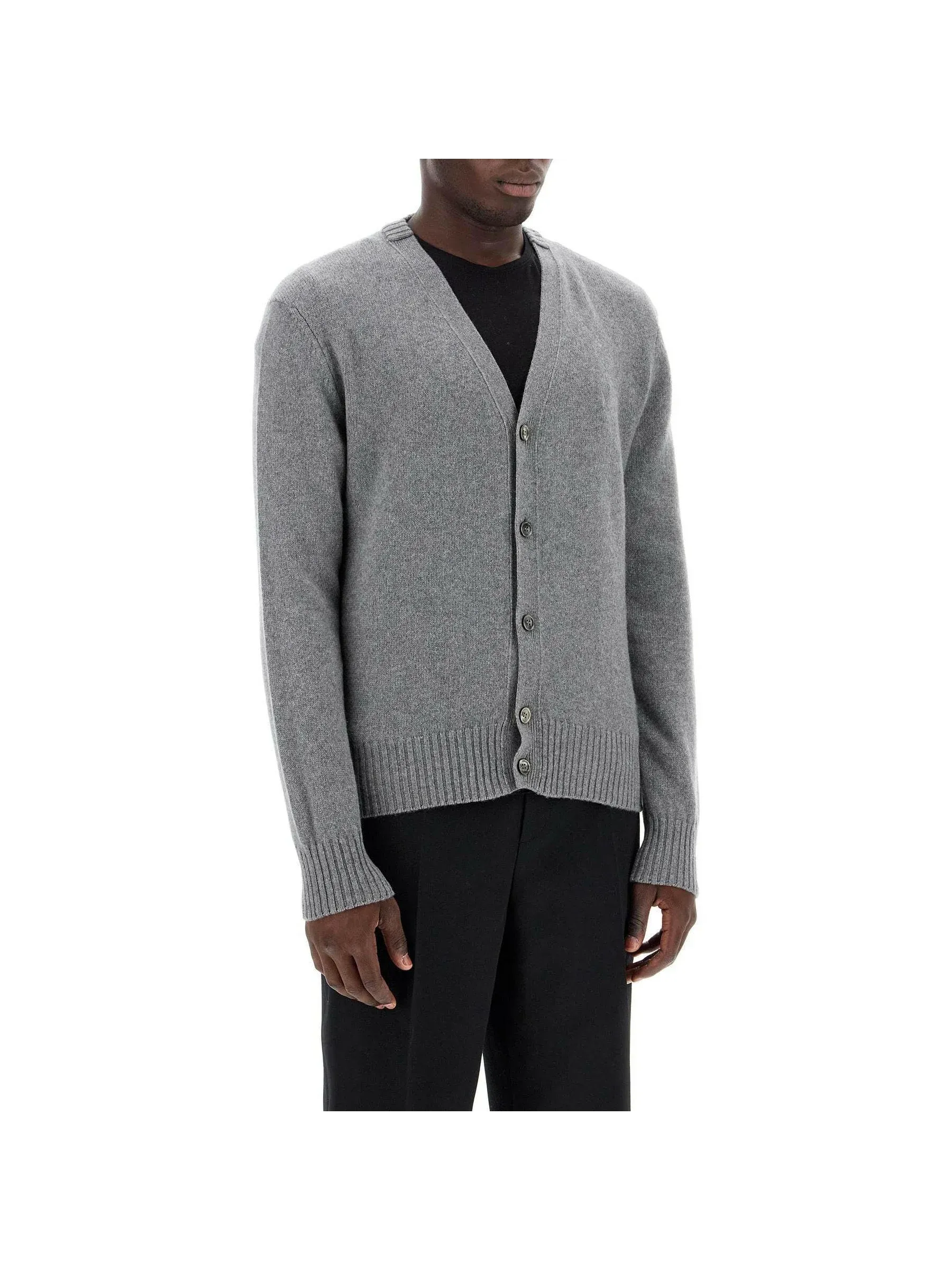 Knit Button Cashmere Sweater