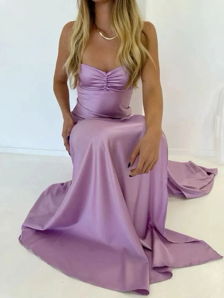 Luolandi Elegant Formal Dress Gowns Evening Gowns Spaghetti Straps Long Prom Dress Charming Party Dress