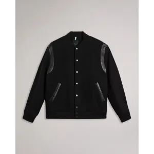 Men Mmo-Dacre-Varsity Bomber - Black