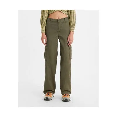 New - Levi's Women's High Rise Wide Leg Relaxed Cargo Pants Loose