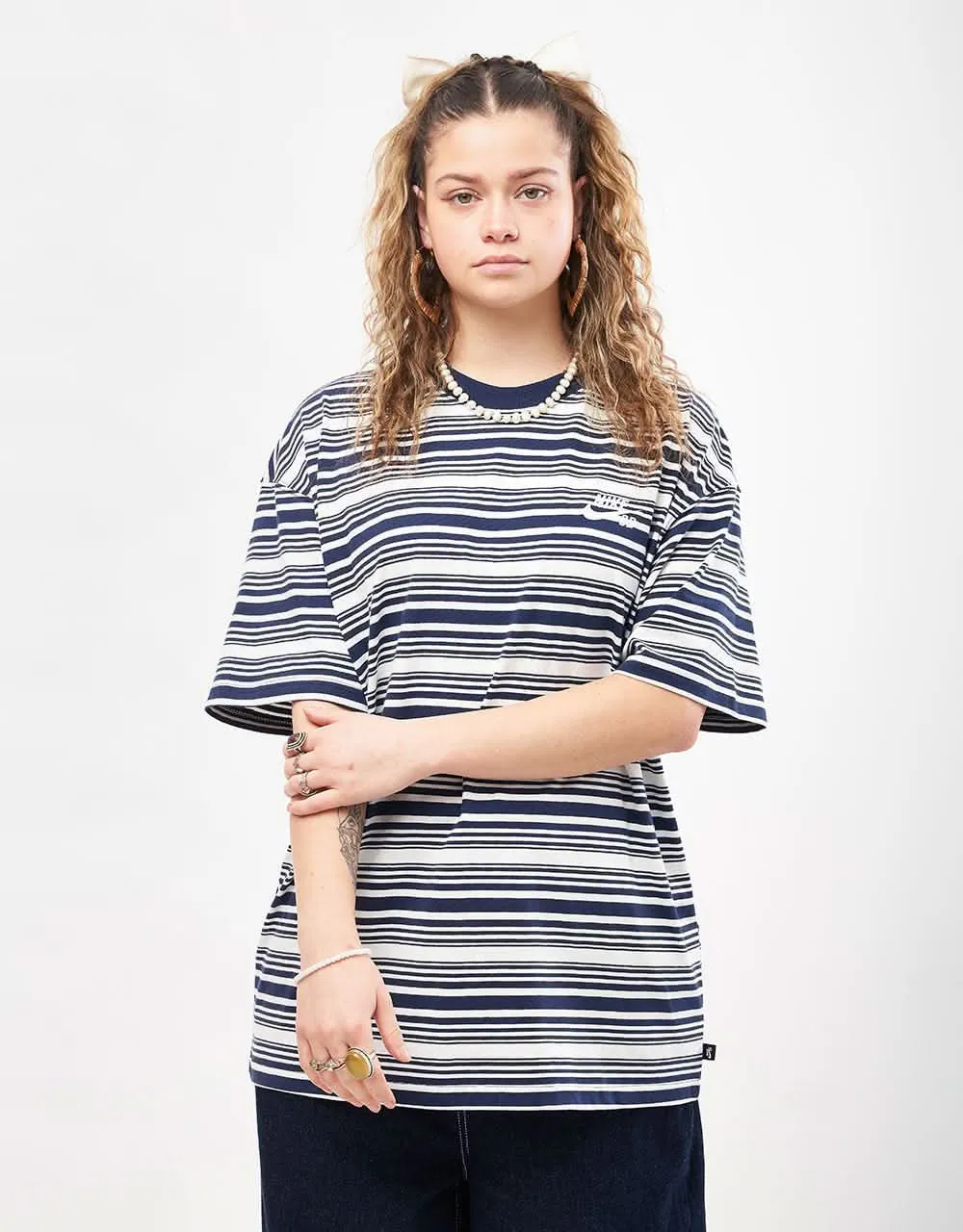 Nike SB M90 Stripe T-Shirt - Midnight Navy