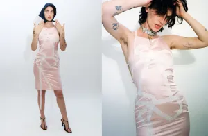 Pink Lace Bow Dress