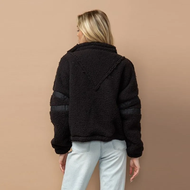 Sherpa Half Zip Sweatshirt