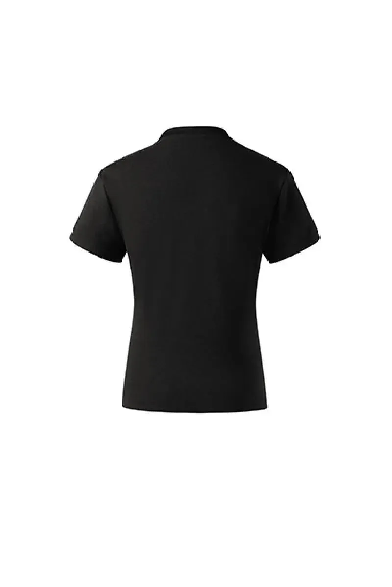 Short Sleeve V-neck Silk Polo Shirt