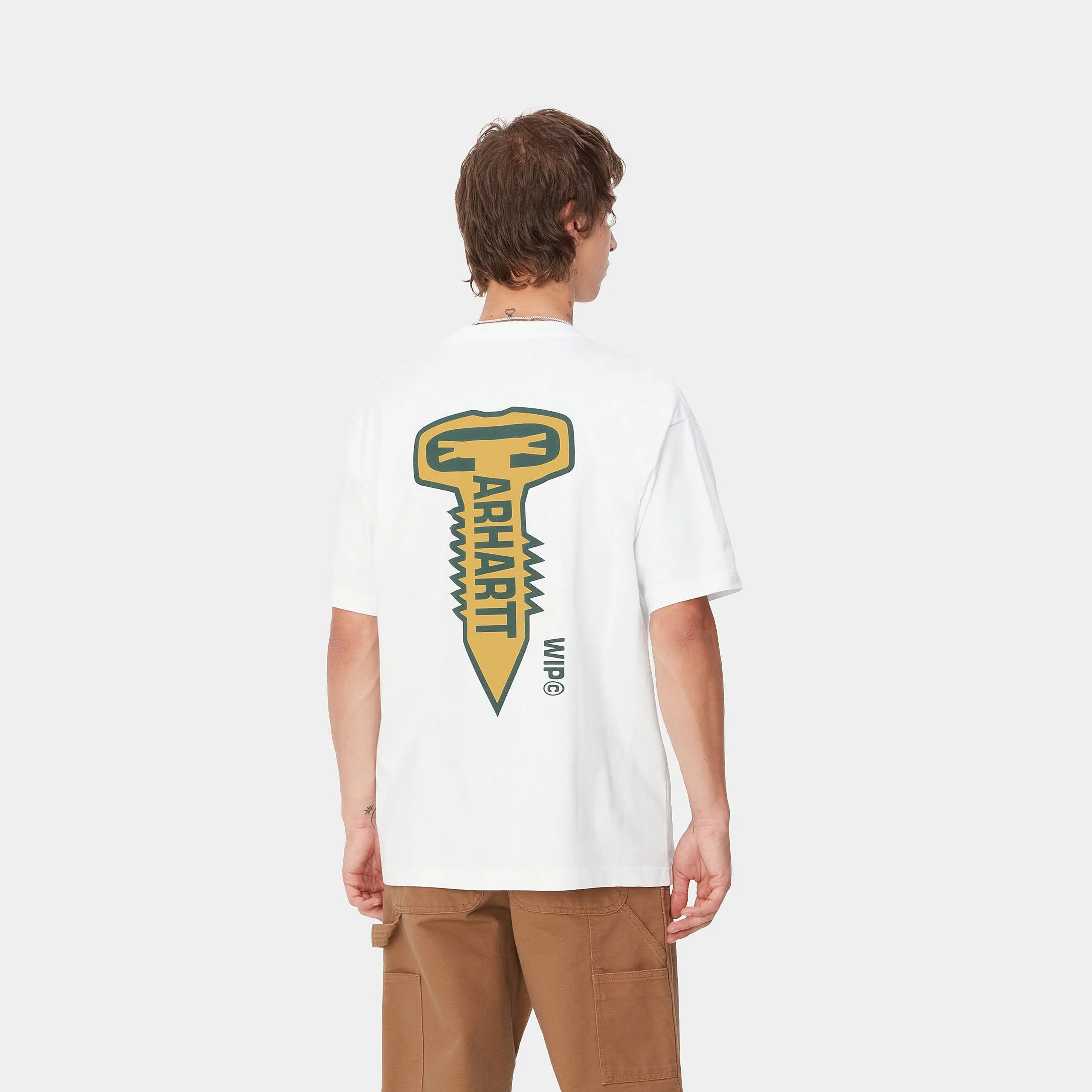 S/S CROSS SCREW T-SHIRT / CARHARTT WIP / WHITE