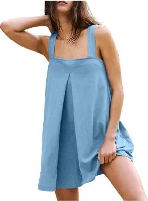 Sun Dresses for Women 2025 Vacation Summer Dresses 2025 Trendy Beach Vacation Midi Sundresses Sleeveless Tank Dresses