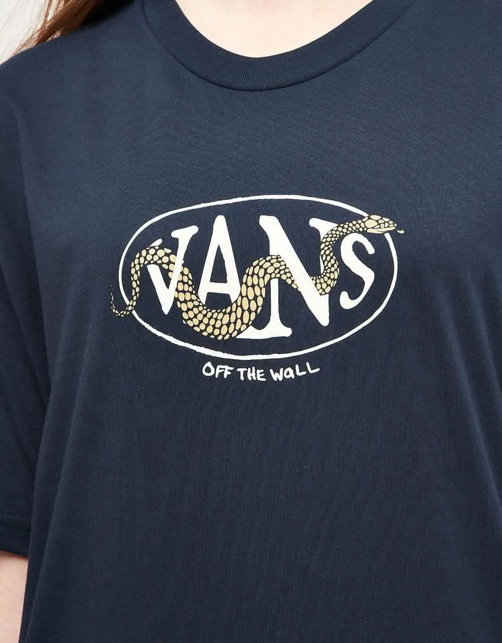 Vans Snaked Center Logo T-Shirt - Navy