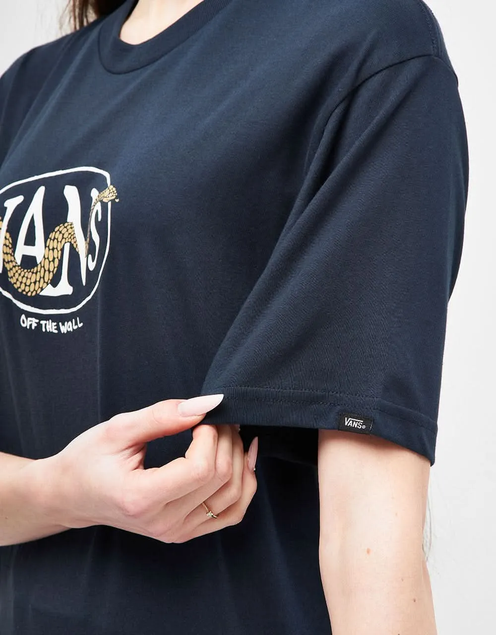 Vans Snaked Center Logo T-Shirt - Navy