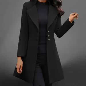Vinci | Luxurious Italian Wool Long Sleeve Coat
