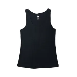 Women's Scoop Neck Ribbed Cotton Vest Tank Top