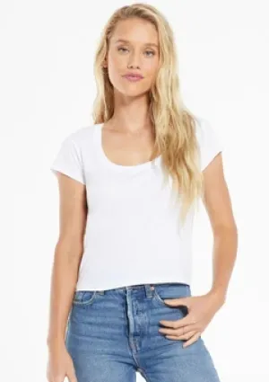 Z Supply Iris Modal Scoop Tee | White
