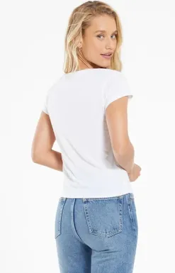 Z Supply Iris Modal Scoop Tee | White